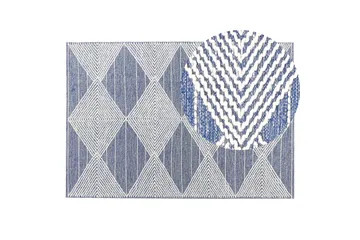 Datca Ullteppe 140x200 cm - Blå - Tekstiler & tepper - Teppe & matte - Moderne matte - Ullteppe