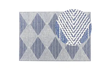 Datca Ullteppe 160x230 cm - Blå - Tekstiler & tepper - Teppe & matte - Moderne matte - Ullteppe