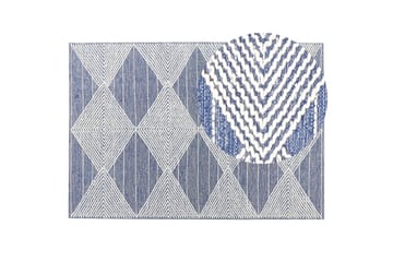 Datca Ullteppe 160x230 cm - Blå - Tekstiler & tepper - Teppe & matte - Moderne matte - Ullteppe