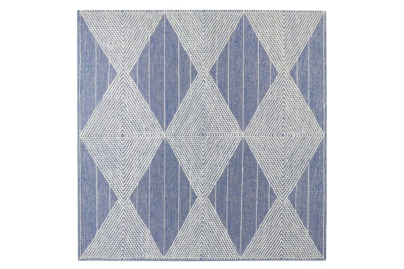 Datca Ullteppe 200x200 cm, Blå