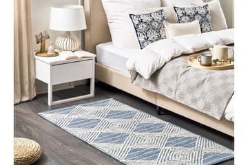 Datca Ullteppe 80x150 cm - Blå - Tekstiler & tepper - Teppe & matte - Moderne matte - Ullteppe