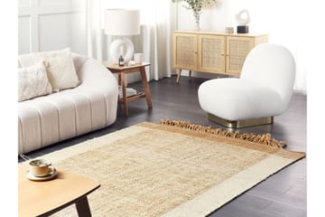 Dedemli Juteteppe 160x230 cm - Beige - Tekstiler & tepper - Teppe & matte - Moderne matte - Jutematter & hampematter