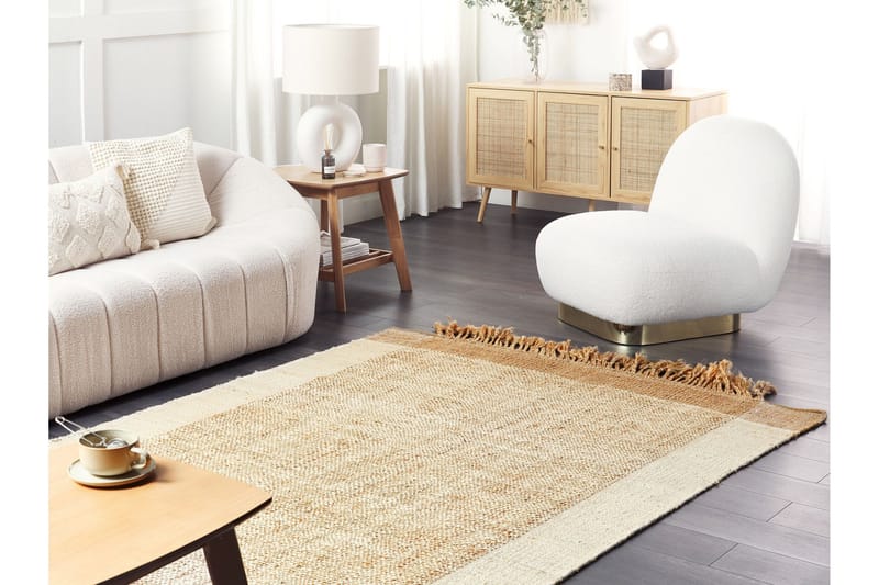 Dedemli Juteteppe 160x230 cm - Beige - Tekstiler & tepper - Teppe & matte - Moderne matte - Jutematter & hampematter