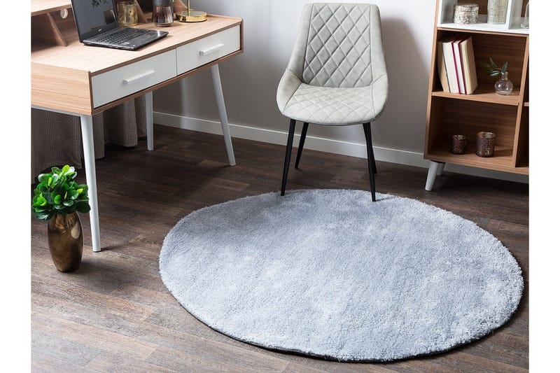 Demre Matte Rund 140 cm - Lysegrå - Tekstiler & tepper - Teppe & matte - Moderne matte - Ryetepper