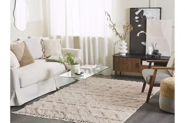 Didim Bomullsteppe 140x200 cm - Beige - Tekstiler & tepper - Teppe & matte - Moderne matte - Bomullsmatter