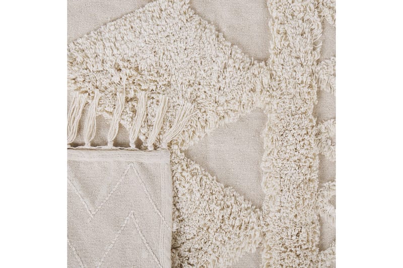 Didim Bomullsteppe 160x230 cm - Beige - Tekstiler & tepper - Teppe & matte - Moderne matte - Bomullsmatter