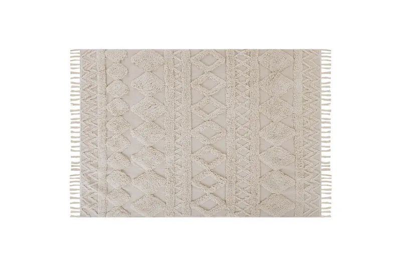 Didim Bomullsteppe 160x230 cm, Beige