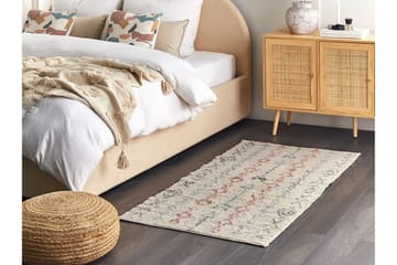Dispur Bomullsteppe 80x150 cm - Beige - Tekstiler & tepper - Teppe & matte - Moderne matte - Bomullsmatter