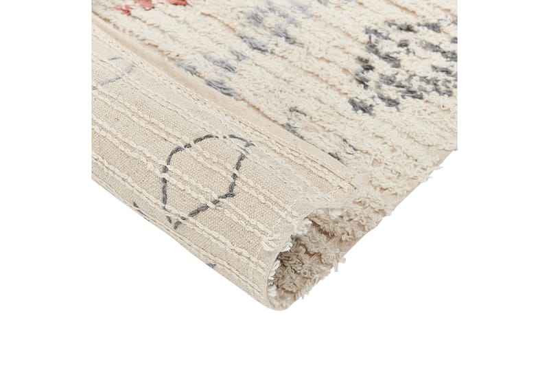 Dispur Bomullsteppe 80x150 cm - Beige - Tekstiler & tepper - Teppe & matte - Moderne matte - Bomullsmatter