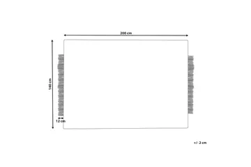 Divarli Ullteppe 140x200 cm - Beige - Tekstiler & tepper - Teppe & matte - Moderne matte - Ullteppe