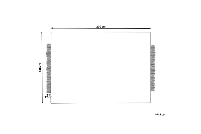 Divarli Ullteppe 140x200 cm - Beige - Tekstiler & tepper - Teppe & matte - Moderne matte - Ullteppe
