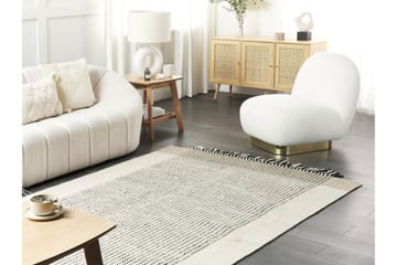 Divarli Ullteppe 140x200 cm - Beige - Tekstiler & tepper - Teppe & matte - Moderne matte - Ullteppe