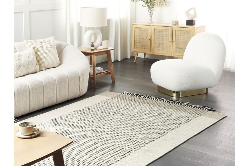 Divarli Ullteppe 160x230 cm - Beige - Tekstiler & tepper - Teppe & matte - Moderne matte - Ullteppe