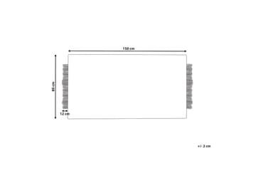 Divarli Ullteppe 80x150 cm - Beige - Tekstiler & tepper - Teppe & matte - Moderne matte - Ullteppe