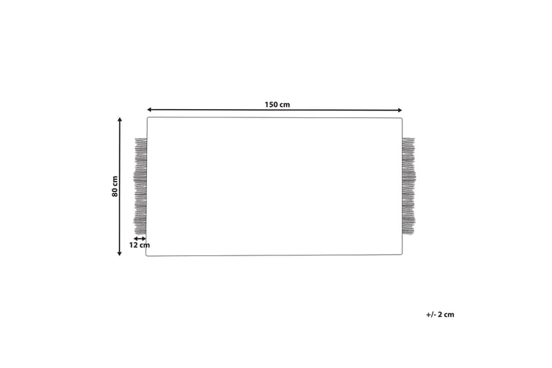 Divarli Ullteppe 80x150 cm - Beige - Tekstiler & tepper - Teppe & matte - Moderne matte - Ullteppe