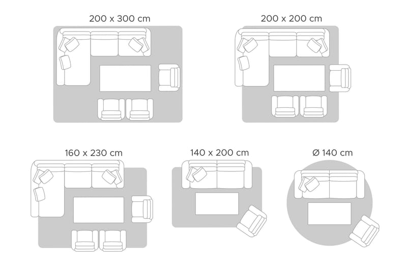 Diyadin Bomullsteppe 140x200 cm - Beige - Tekstiler & tepper - Teppe & matte - Moderne matte - Bomullsmatter