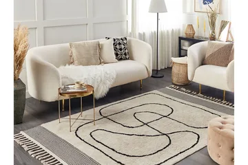 Dokuz Ryeteppe 140x200 cm - Beige - Tekstiler & tepper - Teppe & matte - Moderne matte - Ryetepper