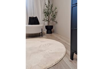 Dream Ryematte Natur 120 cm Rund - Beige - Tekstiler & tepper - Teppe & matte - Moderne matte - Ryetepper