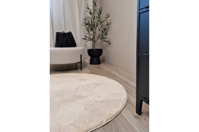 Dream Ryematte Natur 120 cm Rund - Beige - Tekstiler & tepper - Teppe & matte - Moderne matte - Ryetepper