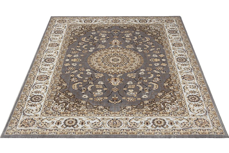 Dubai Medallion Wiltonmatte 160x230 cm, Grå