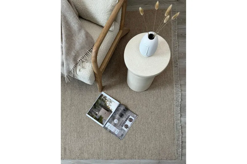 Eden Ullteppe 160x230 cm Rektangulær - Beige - Tekstiler & tepper - Teppe & matte - Moderne matte - Ullteppe