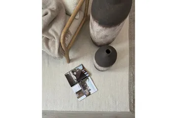 Eden Ullteppe 75x150 cm Rektangulær - Creme - Tekstiler & tepper - Teppe & matte - Moderne matte - Ullteppe