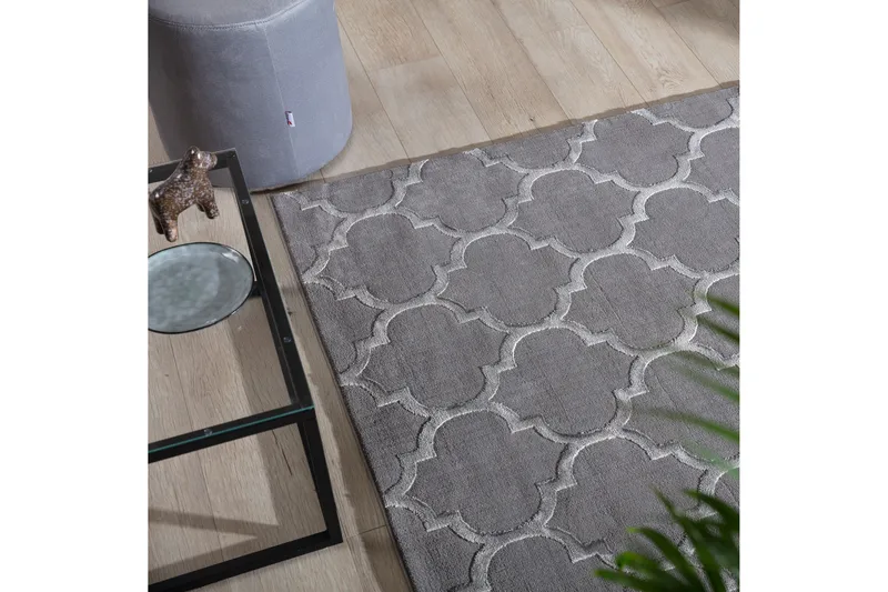 Elsher Ryematte 150x80 cm - Grå - Tekstiler & tepper - Teppe & matte - Moderne matte - Ryetepper