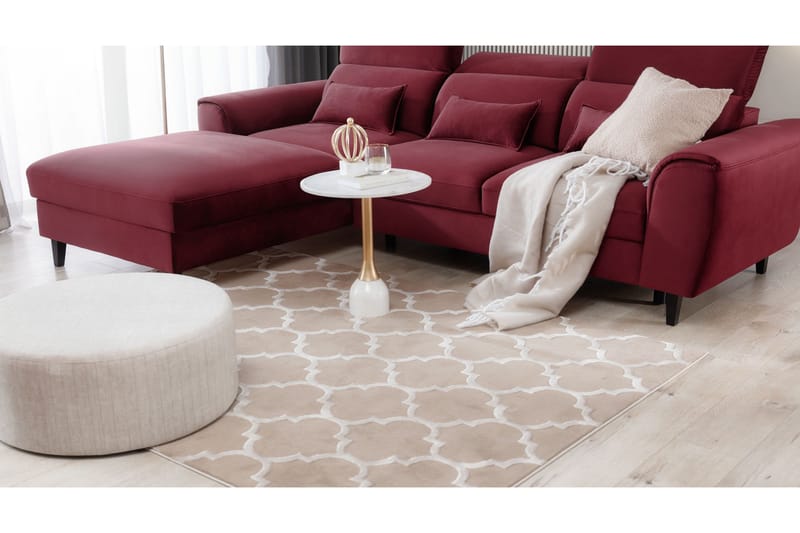 Elsher Ryematte 180x120 cm - Beige - Tekstiler & tepper - Teppe & matte - Moderne matte - Ryetepper