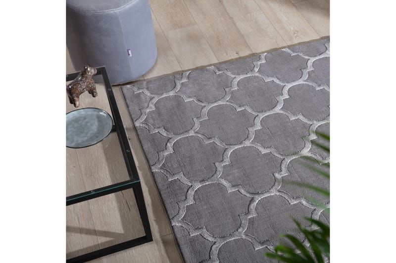 Elsher Ryematte Rektangulær 220x160 cm - Grå - Tekstiler & tepper - Teppe & matte - Moderne matte - Ryetepper