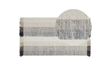 Emirler Ullteppe 80x150 cm - Svart/hvit - Tekstiler & tepper - Teppe & matte - Moderne matte - Ullteppe