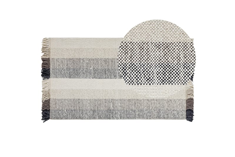 Emirler Ullteppe 80x150 cm - Svart/hvit - Tekstiler & tepper - Teppe & matte - Moderne matte - Ullteppe