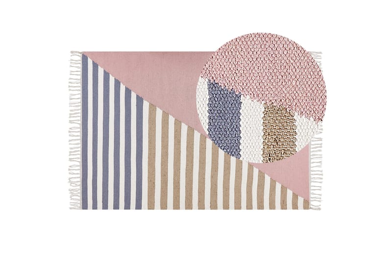 Engiz Ullteppe 140x200 cm - Rosa - Tekstiler & tepper - Teppe & matte - Moderne matte - Ullteppe