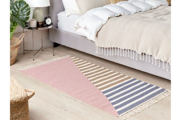 Engiz Ullteppe 80x150 cm - Rosa - Tekstiler & tepper - Teppe & matte - Moderne matte - Ullteppe