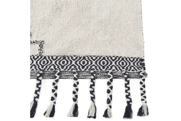 Eray Ryeteppe 140x200 cm - Svart/hvit - Tekstiler & tepper - Teppe & matte - Moderne matte - Ryetepper