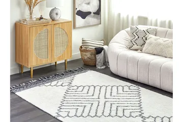 Eray Ryeteppe 140x200 cm - Svart/hvit - Tekstiler & tepper - Teppe & matte - Moderne matte - Ryetepper