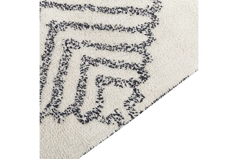 Eray Ryeteppe 80x150 cm - Svart/hvit - Tekstiler & tepper - Teppe & matte - Moderne matte - Ryetepper