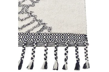 Eray Ryeteppe 80x150 cm - Svart/hvit - Tekstiler & tepper - Teppe & matte - Moderne matte - Ryetepper