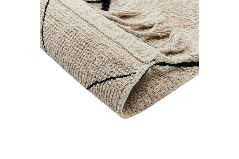 Erler Bomullsteppe 140x200 cm - Beige - Tekstiler & tepper - Teppe & matte - Moderne matte - Bomullsmatter