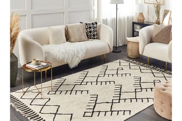 Erler Bomullsteppe 160x230 cm - Beige - Tekstiler & tepper - Teppe & matte - Moderne matte - Bomullsmatter