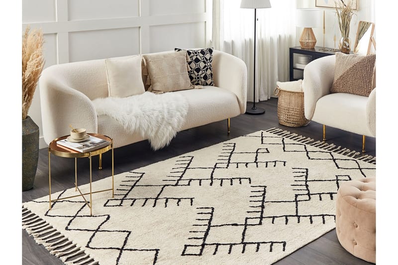 Erler Bomullsteppe 160x230 cm - Beige - Tekstiler & tepper - Teppe & matte - Moderne matte - Bomullsmatter