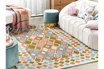 Ermenek Ullteppe 160x230 cm - Beige - Tekstiler & tepper - Teppe & matte - Moderne matte - Ullteppe