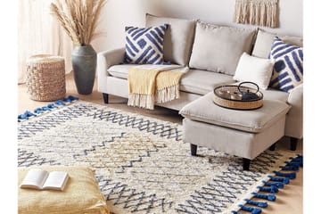 Erzincan Bomullsteppe 160x230 cm - Beige - Tekstiler & tepper - Teppe & matte - Moderne matte - Bomullsmatter