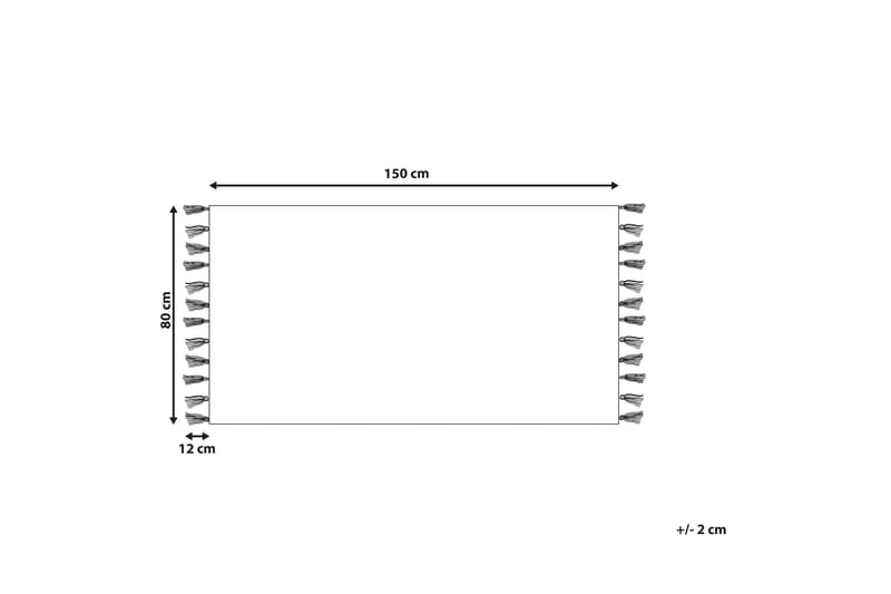 Eskisehir Bomullsteppe 80x150 cm - Beige - Tekstiler & tepper - Teppe & matte - Moderne matte - Bomullsmatter