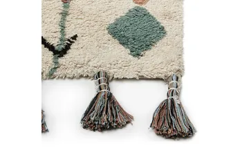 Eskisehir Bomullsteppe 80x150 cm - Beige - Tekstiler & tepper - Teppe & matte - Moderne matte - Bomullsmatter