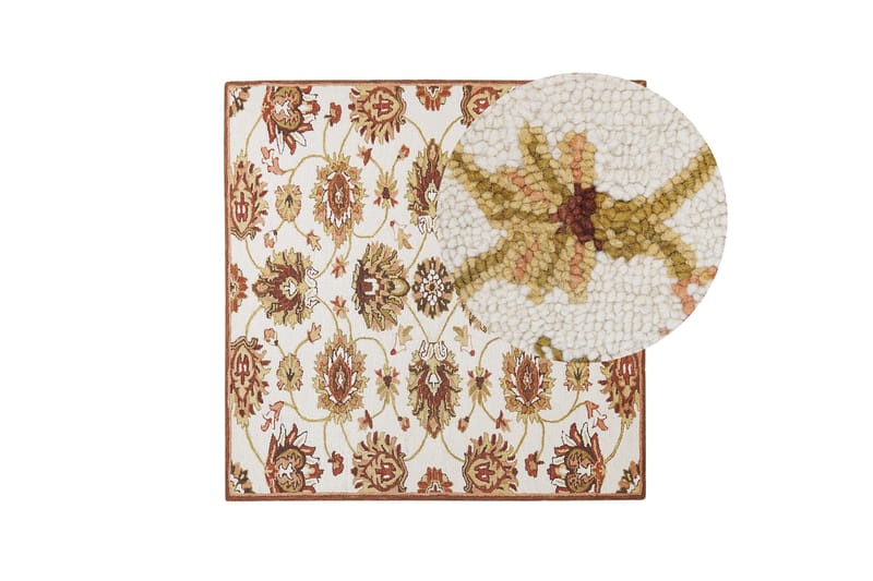 Ezine Ryeteppe 200x200 cm - Beige - Tekstiler & tepper - Teppe & matte - Moderne matte - Ullteppe