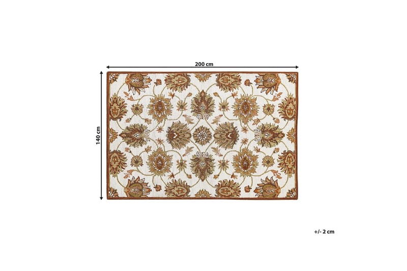 Ezine Ullteppe 140x200 cm - Beige - Tekstiler & tepper - Teppe & matte - Moderne matte - Ullteppe