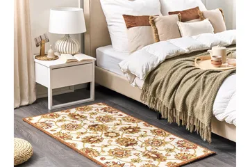 Ezine Ullteppe 80x150 cm Kvadratisk - Beige - Tekstiler & tepper - Teppe & matte - Moderne matte - Ullteppe