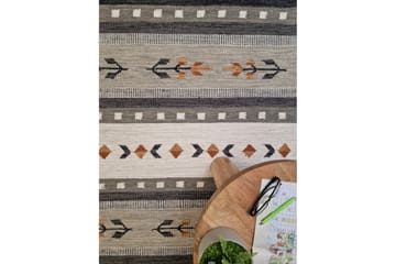 Fagersta Ullteppe 140x200 cm Rektangulært - Grå - Tekstiler & tepper - Teppe & matte - Moderne matte - Ullteppe