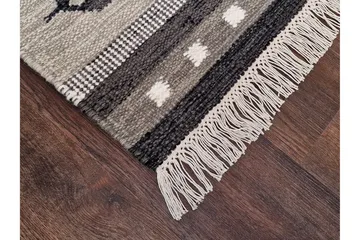 Fagersta Ullteppe 140x200 cm Rektangulært - Grå - Tekstiler & tepper - Teppe & matte - Moderne matte - Ullteppe