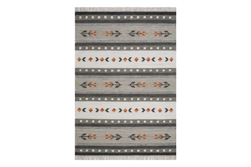 Fagersta Ullteppe 140x200 cm Rektangulært - Grå - Tekstiler & tepper - Teppe & matte - Moderne matte - Ullteppe